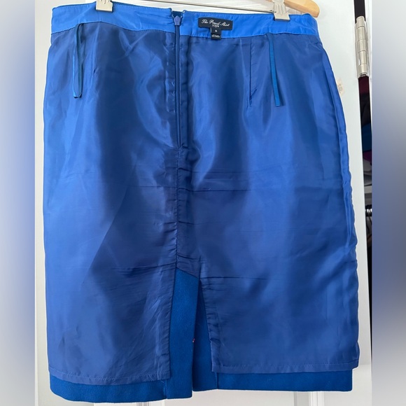 J.Crew Blue Wool lined skirt - Picture 3 of 6